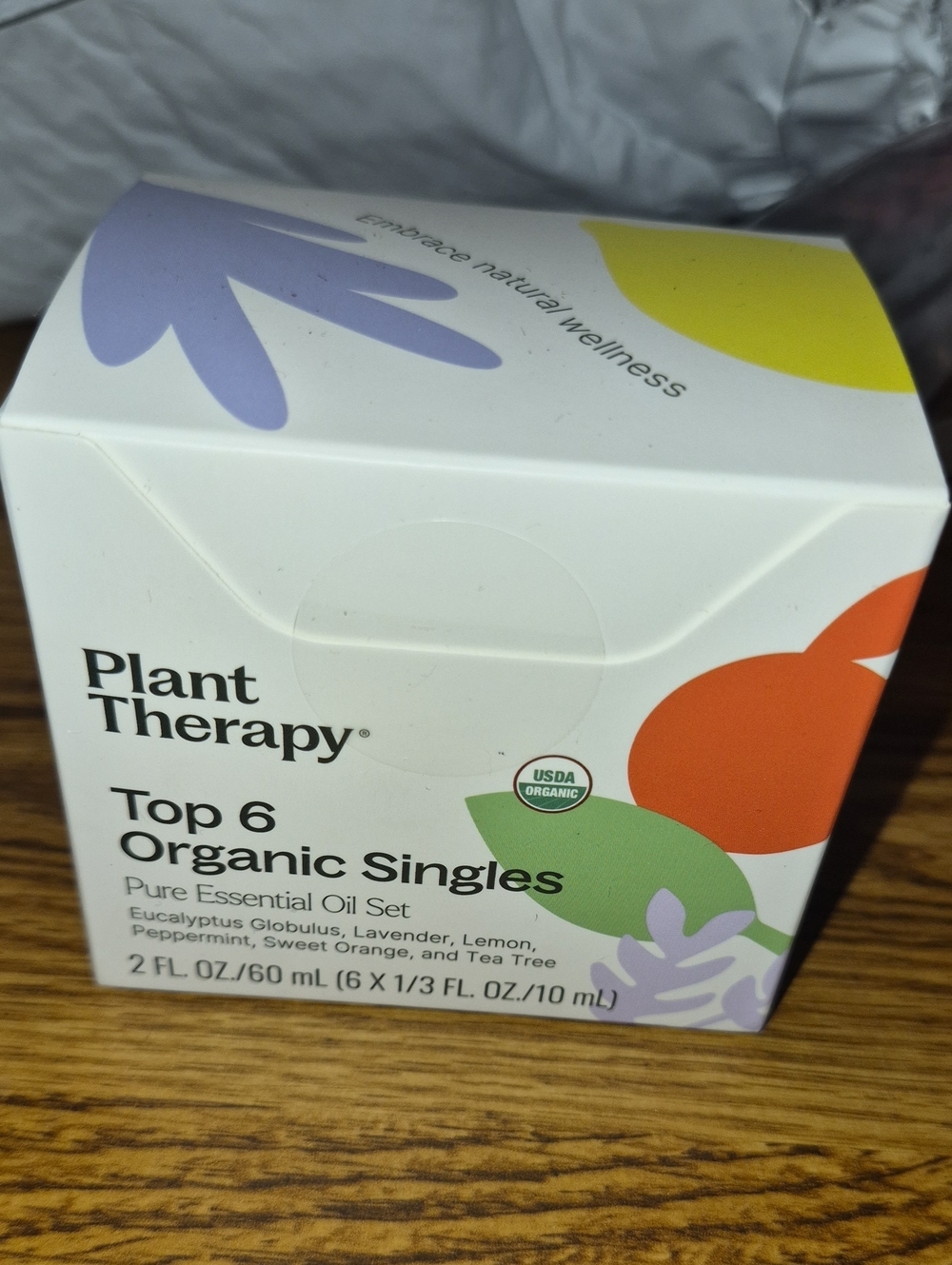 therapy Top 6 Organic Singles Essential Oil Set - White/Multicolor